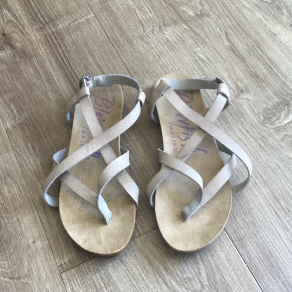 Blowfish Women's Strappy Sandals in Gray/tan(griege)